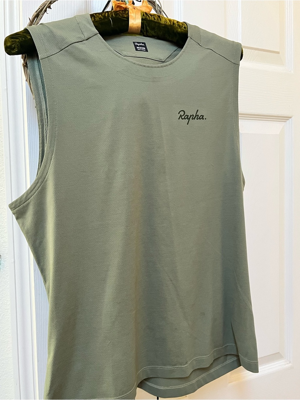 Rapha Olive Green Women's Muscle Tee